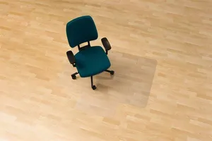 Podložka pod židli, na tvrdé podlahové krytiny, tvar L, 120x150 cm, RS OFFICE "Ecoblue"